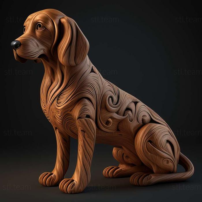 3D модель Арьежская гончая собака (STL)